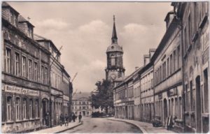 09623 Frauenstein im Erzgebirge, Freiberger Straße, ca. 1960