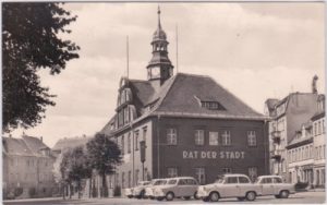 07580 Ronneburg (Thüringen), Marktplatz, ca. 1965