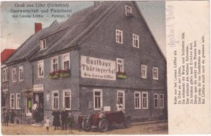 37318 Uder (Eichsfeld), Gastwirtschaft, ca. 1925