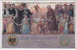 90403 Nürnberg, Sonderganzsache 8. Sängerbundesfest 1912