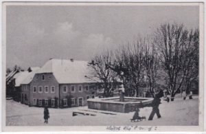 92685 Floß (Oberpfalz), Straßenansicht, Winter, ca. 1940