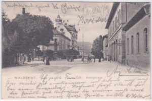 79761 Waldshut am Hochrhein, Bahnhofstrasse, ca. 1900