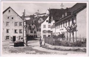 79780 Stühlingen, Straßenansicht, ca. 1950