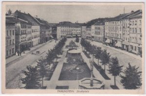 83278 Traunstein (Oberbayern), Stadtplatz, ca. 1925