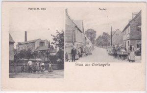 09353 Oberlungwitz, Fabrik H. Uhle, Dorfstraße, ca. 1900