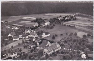 72285 Kälberbronn (Pfalzgrafenweiler), Luftaufnahme, ca. 1955