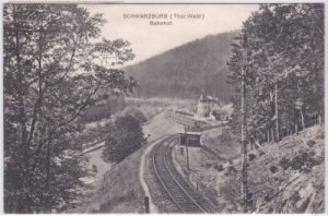 07427 Schwarzburg (Thüringer Wald), Bahnhof, ca. 1920