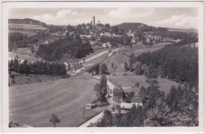 07356 Lobenstein, Blick von der Eichelleite, ca. 1940