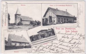 27251 Neuenkirchen (bei Bassum), u.a. Bahnhof, ca. 1905