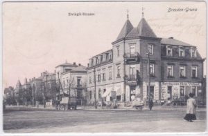 01277 Dresden-Gruna, Zwingli-Strasse, ca. 1915