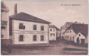 St. Veit im Mühlkreis, Gasthof Leopold Dimmel, ca. 1915