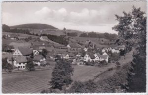 72270 Huzenbach im Murgtal (Baiersbronn), Ortsansicht, ca. 1960