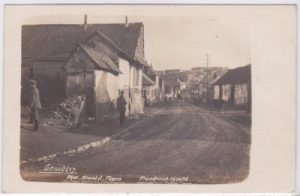 Combles (Somme), Straßenansicht, Fotokarte, ca. 1915
