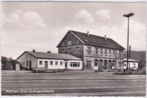 72555 Metzingen (Kreis Reutlingen), Bahnhof, ca. 1960