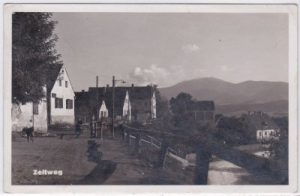 Zeltweg (Steiermark), Straßenansicht, ca. 1940