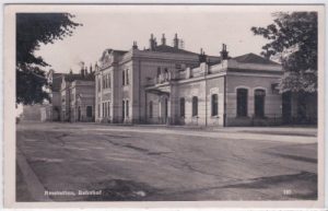 Amstetten, Bahnhof, Straßenansicht, ca. 1935