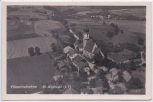 St. Willibald in Oberösterreich, Luftaufnahme, ca. 1940