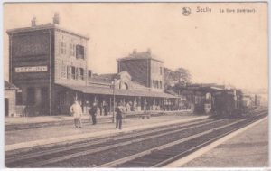 Seclin bei Lille, La Gare, Bahnhof, ca. 1915
