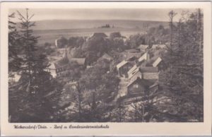 07422 Wickersdorf in Thüringen, Ortsansicht, ca. 1955