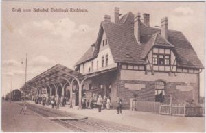 03253 Doberlug-Kirchhain (Dobrilugk), Bahnhof, ca. 1915