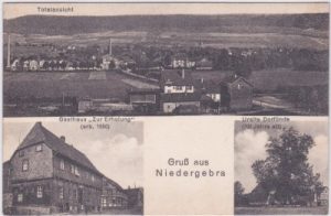 99759 Niedergebra, u.a. Gasthaus, ca. 1920