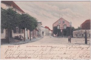 19417 Warin in Mecklenburg, Kirchenstrasse, ca. 1900