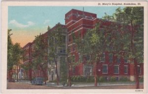 Kankakee (Illinois), St. Mary`s Hospital, ca. 1930