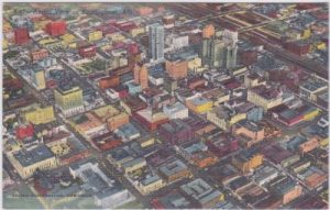 Birmingham (Alabama), aerial view, ca. 1955