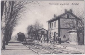 Warmeriville (Marne), Gare, Bahnhof, ca. 1915