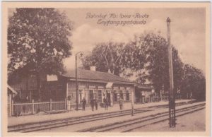Koslowa Ruda (Kozlowa), Bahnhof, Empfangsgebäude, ca. 1915