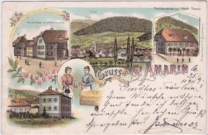 St. Amarin (Saint Amarin), Farblitho, ca.1895