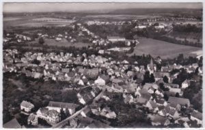 70599 Stuttgart-Plieningen, Luftaufnahme, ca. 1960