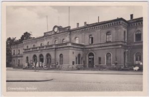 08451 Crimmitschau, Bahnhof, ca. 1955