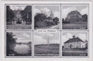 04523 Wiederau (Pegau), u.a. Schule, ca. 1940