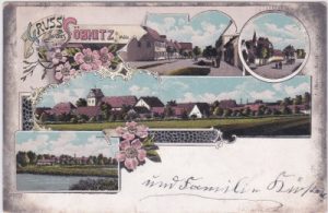 04509 Löbnitz an der Mulde, Farblitho, ca. 1905