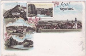 02788 Hirschfelde (Zittau), Rohnau, Farblitho, ca. 1900