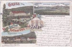 02739 Kottmar, Gruss vom Gasthof Kottmarwald, Farblitho, ca. 1900