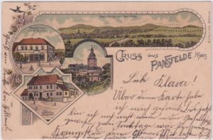 06543 Pansfelde im Harz (Falkenstein), Farblitho, ca. 1900