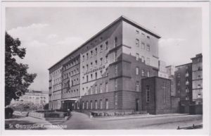 10713 Berlin-Wilmersdorf, Krankenhaus, Paretzerstraße, ca. 1955