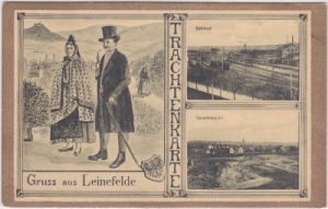 37327 Leinefelde (Eichsfeld), u.a. Bahnhof, ca. 1925