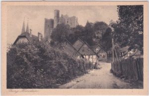 37318 Bornhagen (Eichsfeld), Burg Hanstein, ca. 1925