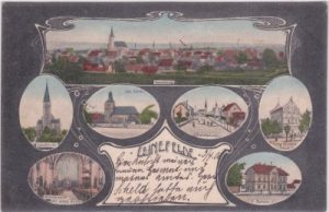 37327 Leinefelde (Eichsfeld), u.a. Postamt, ca. 1905