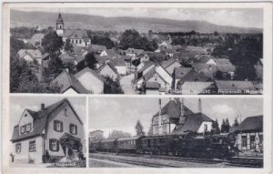 54523 Hetzerath (Mosel), u.a. Bahnhof, ca. 1935