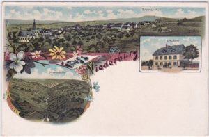 55432 Niederburg (am Hunsrück), Farblitho, ca. 1905