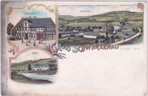 57319 Schwarzenau (Bad Berleburg), Farblitho, ca. 1900