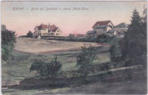 58553 Halver, Bahnhof, Amtshaus, ca. 1905
