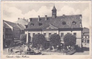Osterode in Ostpreußen (Ostroda), Rathaus, ca. 1940