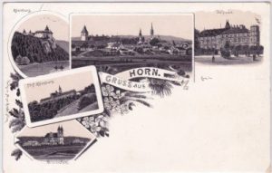 Horn (Niederösterreich), u.a. Dreieichen, Litho, ca. 1900