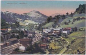 Lend im Pinzgau, Bahnhof, Ortsansicht, ca. 1910