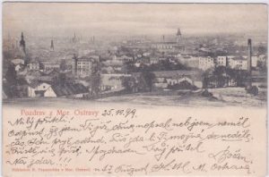 Mährisch Ostrau (Ostrava), Stadtansicht, ca. 1895